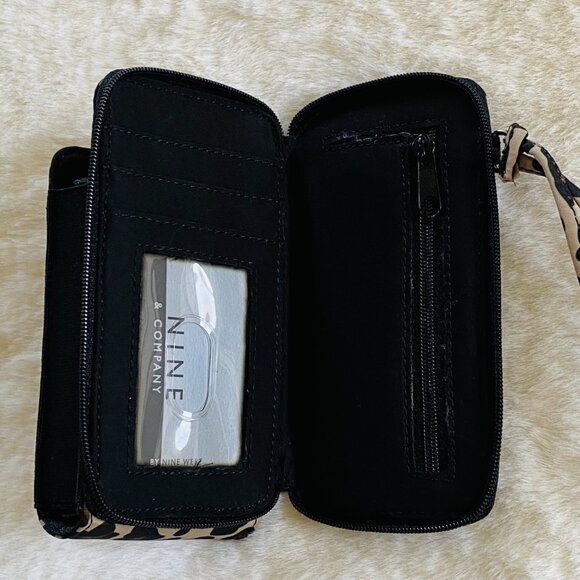 Nine West leopard print Y2K cell wallet wristlet - Picture 6 of 9